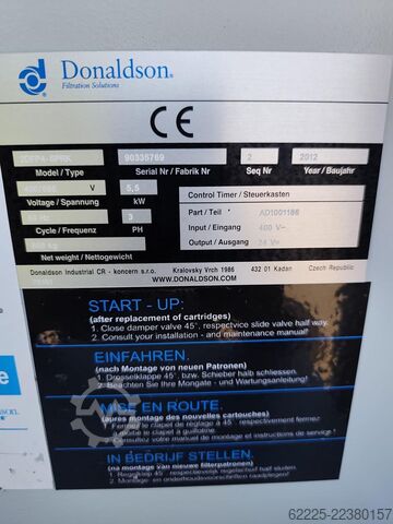 Odciąg dymów spawalniczych Donaldson Donaldson Torit 2DFP4-SPRK
