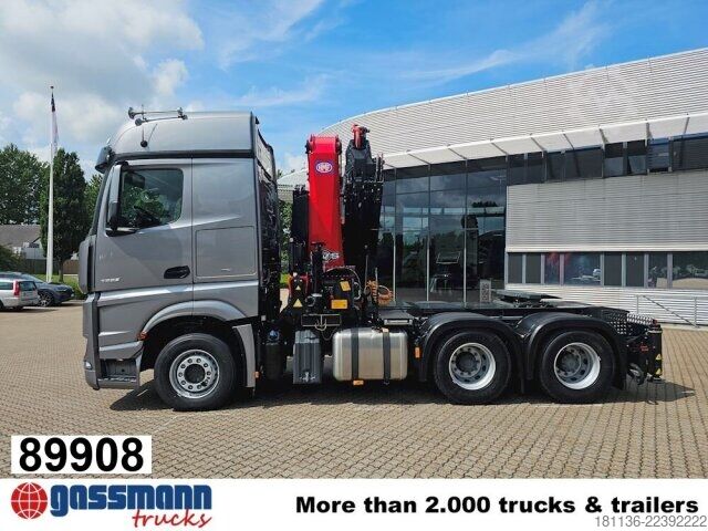 Standard tractor unit Mercedes-Benz Arocs 2653 6x4, Kran HMF 4020, Funk, Retarder