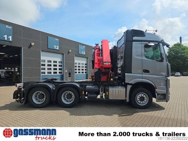Standard tractor unit Mercedes-Benz Arocs 2653 6x4, Kran HMF 4020, Funk, Retarder
