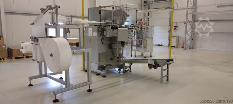 Bag packaging machine with 4-side seal. HASSIA-REDATRON GmbH FVT 12/24 Baliaci stroj do vreciek