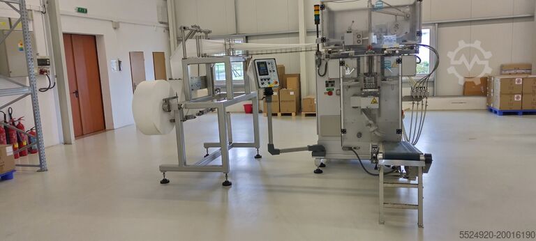 Bag packaging machine with 4-side seal. HASSIA-REDATRON GmbH FVT 12/24 Baliaci stroj do vreciek