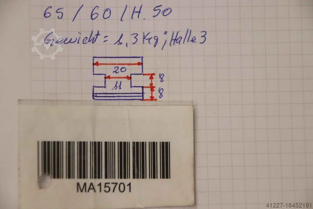 Interchangeable jaws unbekannt Breite 20 mm