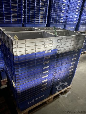 Roterende stapelcontainers ca. 60 stuks per pallet  