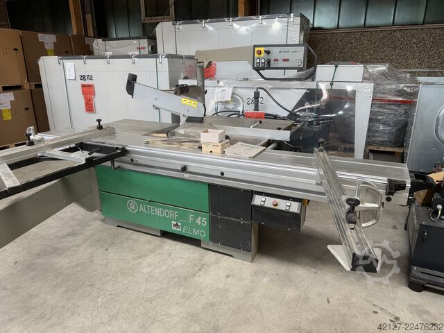 Συρόμενο επιτραπέζιο πριόνι με σκόρερ Altendorf F 45 Elmo II - 3,4 m Wagenlänge