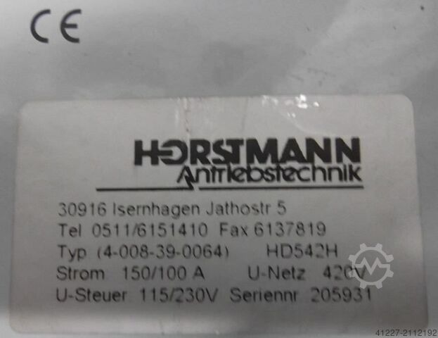 Gelijkstroomrem Horstmann AER 4-008-39-0064