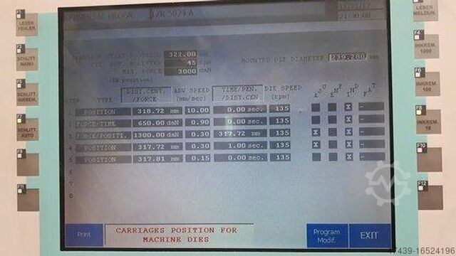 2004 Escofier P440 CN fogaskerék menethengerlő gép Escofier P440 CN