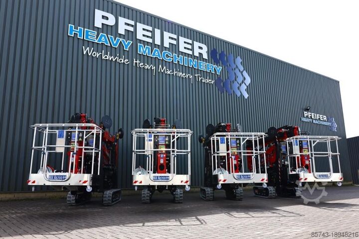 Scharnierende telescopische hoogwerker Platform Basket Spider 18.90 PRO CE Declaration, Valid inspection,