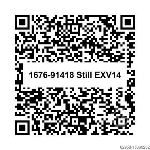 Hochhubwagen STILL, Hochhubwagen EXV14 - NUR 1548 Bst. - EXV