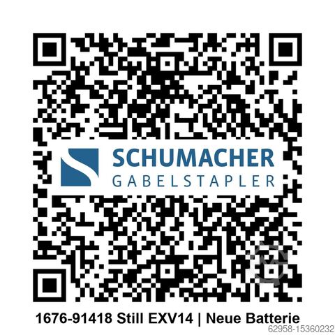 Hogeheffende stapelaar, palletwagen, EXV, STILL STILL EXV14 | Neue Batterie | Nur 1.578 Bst.