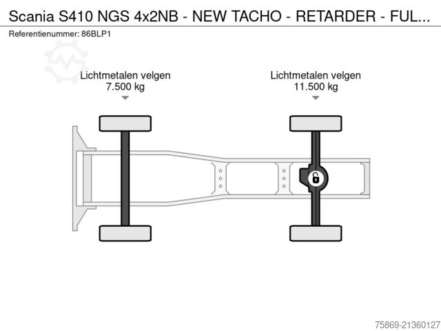 Standardni SZM Scania S410 NGS 4x2NB - NEW TACHO - RETARDER - FULL AI...