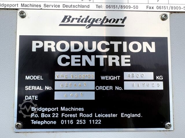 Vertikalni obradni centar BRIDGEPORT VMC 1000