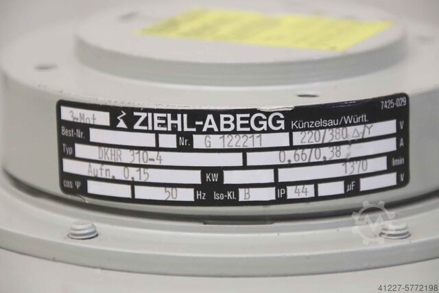 Ventilador radial Ziehl-Abegg DKHR 310-4
