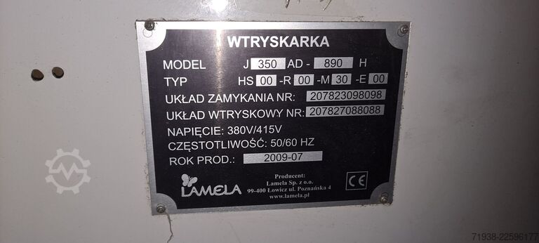 Mașină de turnat prin injecție JSW (Japan Steel Works) J350AD