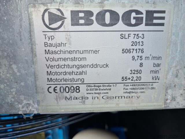 Schroefcompressor BOGE SLF 75 - 3
