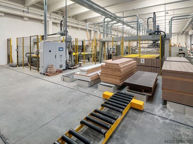 Kantputs- och kantbearbetningsanläggning för dörrar FERWOOD CUSTOMIZED FW-SB DOORFLEX U-LINE