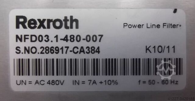 Vonalszűrő Bosch Rexroth NFD03.1-480-007