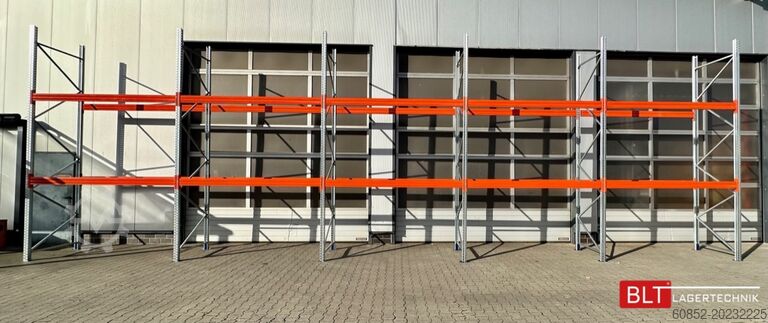 Estante de alta resistencia ca. 100,16 lfm. Palettenregal H: 450 cm 3000 kg Fachlast Neuware