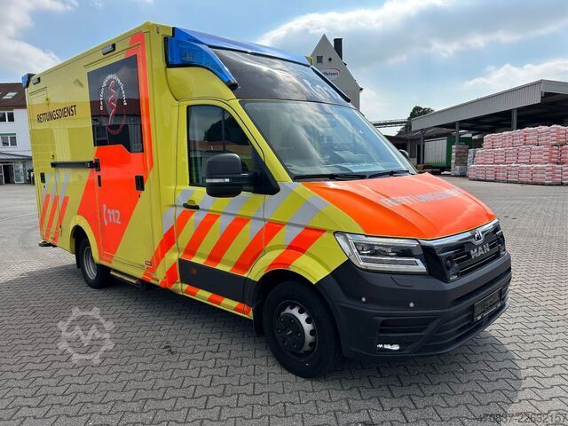 Itfaiye aracı MAN TGE 5.180 / WAS Trage / Liege