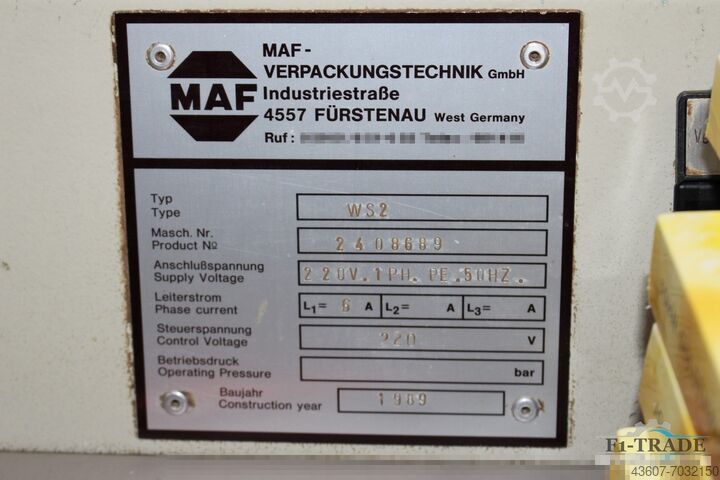 Poluautomatska mašina za zaptivanje folija MAF WS2-St500