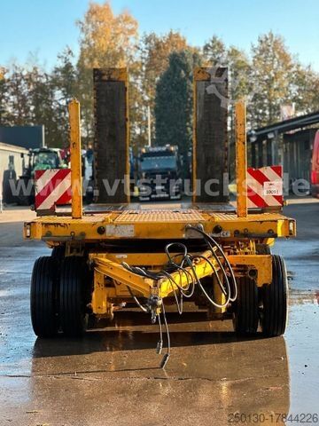 Remorque porte-engins surbaissée LANGENDORF TUE 40 4.Achser Tieflader-Anhänger, Radmulden