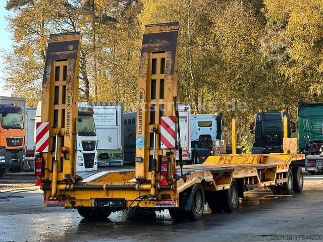 Remorque porte-engins surbaissée LANGENDORF TUE 40 4.Achser Tieflader-Anhänger, Radmulden