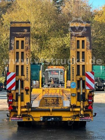 Remorque porte-engins surbaissée LANGENDORF TUE 40 4.Achser Tieflader-Anhänger, Radmulden