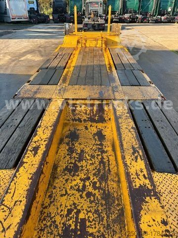 Remorque porte-engins surbaissée LANGENDORF TUE 40 4.Achser Tieflader-Anhänger, Radmulden