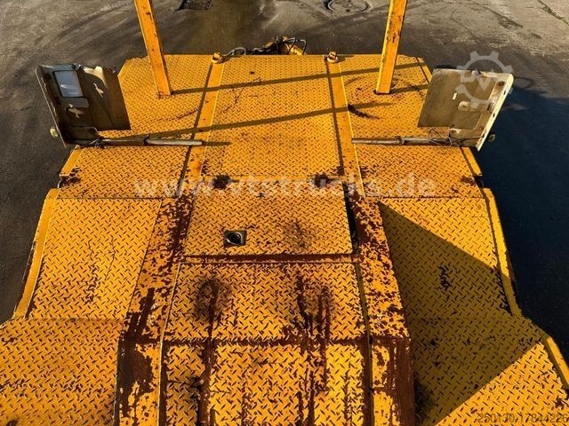 Remorque porte-engins surbaissée LANGENDORF TUE 40 4.Achser Tieflader-Anhänger, Radmulden