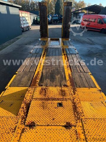 Remorque porte-engins surbaissée LANGENDORF TUE 40 4.Achser Tieflader-Anhänger, Radmulden