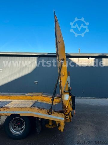 Remorque porte-engins surbaissée LANGENDORF TUE 40 4.Achser Tieflader-Anhänger, Radmulden