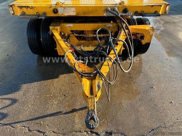 Remorque porte-engins surbaissée LANGENDORF TUE 40 4.Achser Tieflader-Anhänger, Radmulden