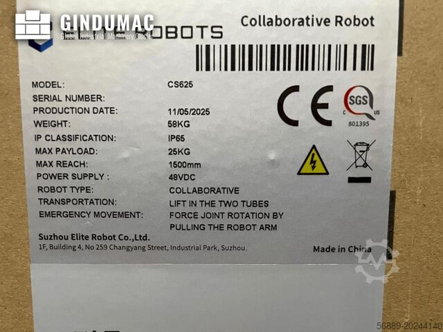 Robot ruka ELITE Robots CS625