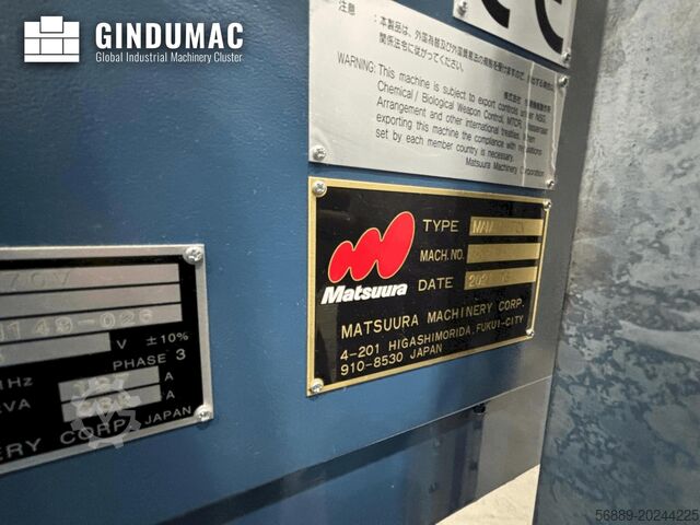 Κάθετο κέντρο κατεργασίας Matsuura MAM72-70V