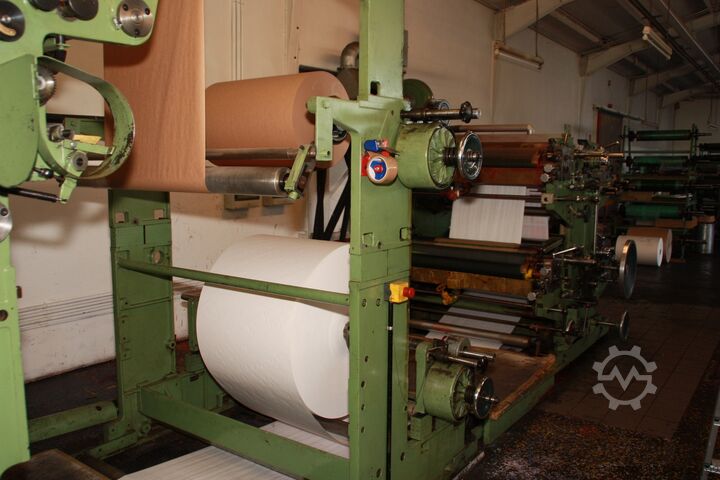 Blokkaljú tasakgyártó gép, SOS-zacskók Windmöller & Hölscher Triumph 3A + QMS 992 (vierfarbig)