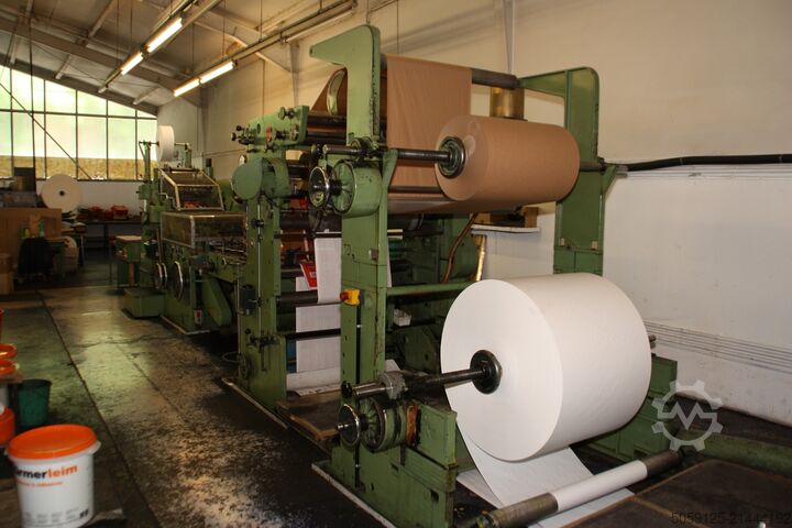 Blokkaljú tasakgyártó gép, SOS-zacskók Windmöller & Hölscher Triumph 3A + QMS 992 (vierfarbig)