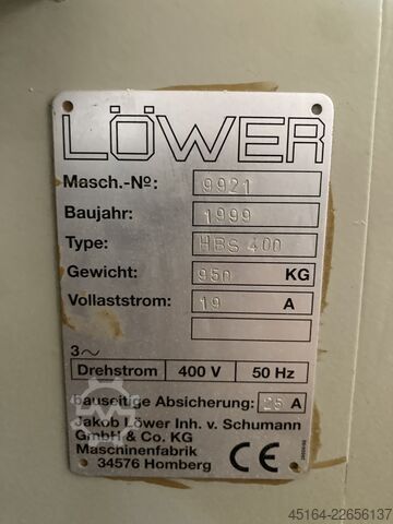 Stångslipmaskin Loewer HBS 400