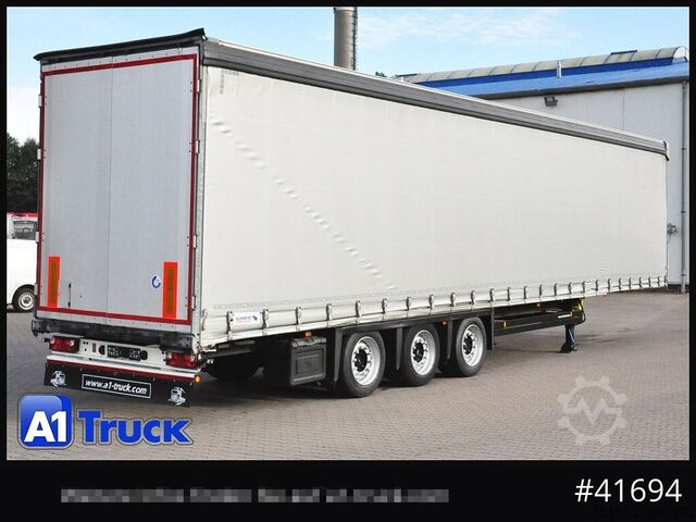 Semirimorchio con telone SCHMITZ Speed Curtain, Lift 455/40 R 22.5, Hubdach,