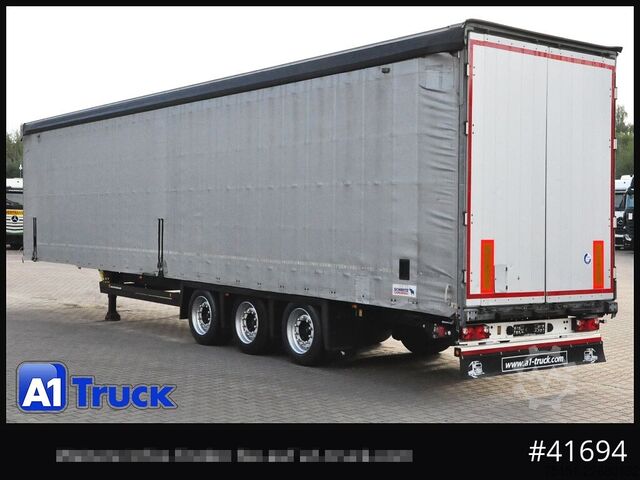 Semirimorchio con telone SCHMITZ Speed Curtain, Lift 455/40 R 22.5, Hubdach,
