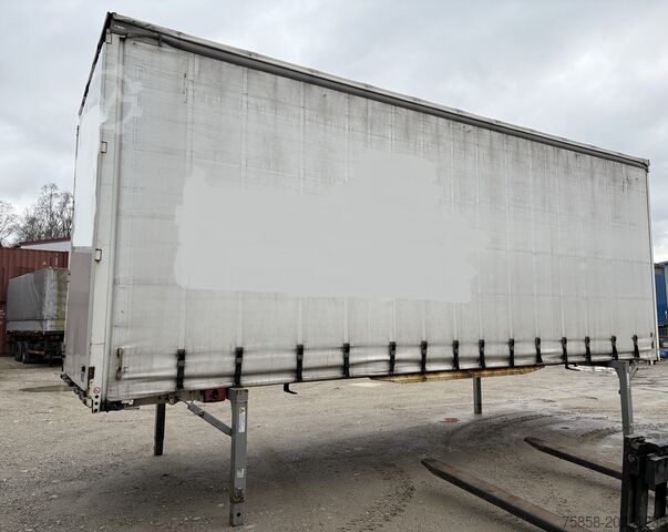 Zamiana nadwozia z platformą i plandeką Krone Jumbo 7,82m Innenhöhe 3m Edschaverdeck