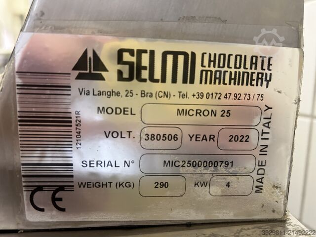 Rafinér čokolády, krémy SELMI MICRON 25