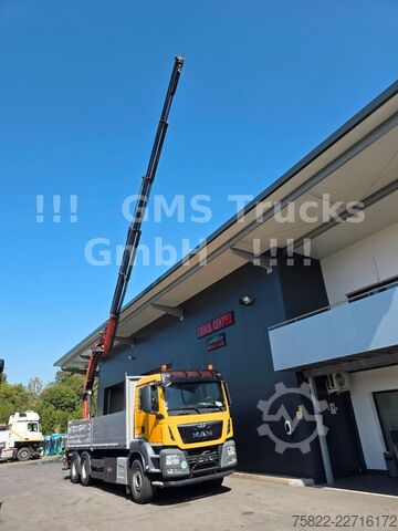 Camião de plataforma MAN TGS 33.440 / 6X4 / Man+Ret / 19m Kran Palfinger