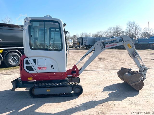 Mini excavator TAKEUCHI TB 216/Powertilt/Taklock/Verbreiterbar/ 2 Stk.!