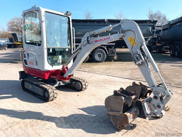 Mini excavator TAKEUCHI TB 216/Powertilt/Taklock/Verbreiterbar/ 2 Stk.!