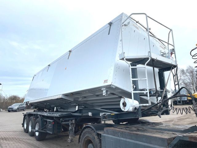 Tipper semitrailer KEMPF ca. 50m³ 2-Seiten Kombikipper/Schleuse/Alufelgen