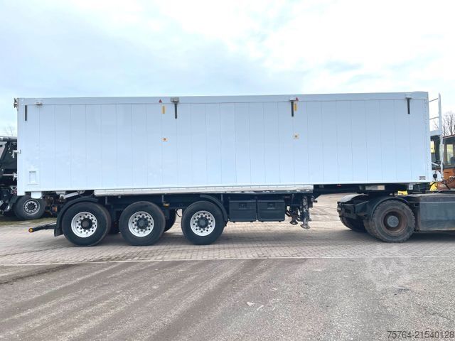 Tipper semitrailer KEMPF ca. 50m³ 2-Seiten Kombikipper/Schleuse/Alufelgen