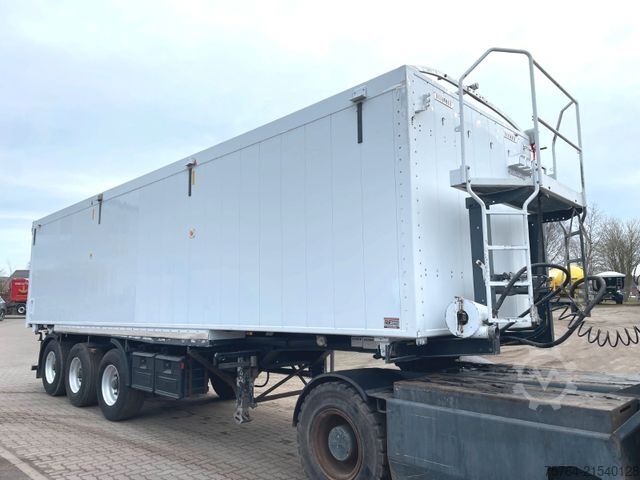 Tipper semitrailer KEMPF ca. 50m³ 2-Seiten Kombikipper/Schleuse/Alufelgen