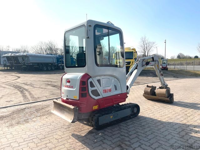 Mini excavator TAKEUCHI TB 216/Powertilt/ Verbreiterbar/TOP ZUSTAND!