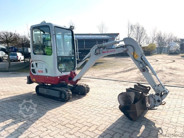 Mini excavator TAKEUCHI TB 216/Powertilt/ Verbreiterbar/TOP ZUSTAND!