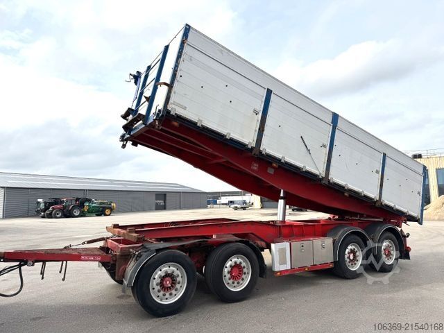 Three-way tipper trailer Dapa 4 axle tipper trailer 30 t