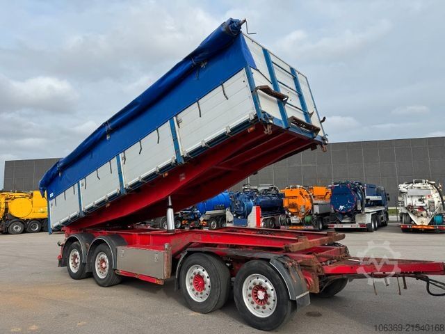 Three-way tipper trailer Dapa 4 axle tipper trailer 30 t